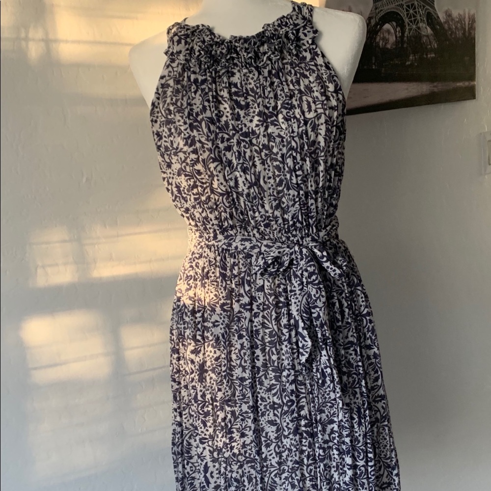 French Connection pleated floral dress